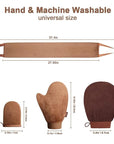 Self Tanner Mitt Applicator - 4 Pack Self Tanning Mitt with Self Tanning Glove for Self Tan Mitt, Back Applicator, Mini Self Tan Glove, Exfoliating Mitt, Tanning Mitts Self Tanner Glove