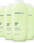 Method Body Wash, Daily Zen, Paraben and Phthalate Free, 18 oz (Pack of 6)