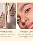 Liquid Eyeshadow Set Matte Brown Toned Eye Shadow Nude Eyeshadow Base Long Lasting(8 Color)#A