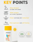 ATOPALM Outdoor Sun Milk SPF50+ PA+++ 55g, Waterproof Baby Kids adult, MLE Korean Mineral Sunscreen