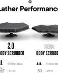 TOOLETRIES Body Scrubber 2.0 – Premium Silicone Scrubber for Cleaning, Exfoliating Your Skin – Extra Long Lather Boosting Bristles with Ergonomic Handle, Long-Lasting & Easy to Clean - Charcoal