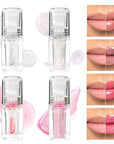 Magic Color Changing Lip Oil, Lip Oil Color Changing, Hydrating Lip Gloss Warm Change, Big Brush Color Changing Lip Oil, Lip Changing Oil Long Lasting Shimmery, Non-sticky Primer Lip Tint