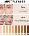 Kaely 2Pcs Cream Pot Concealer Full Coverage Set,Conceal