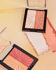 Wet n Wild MegaGlo Blushlighter, Blendable Blush & Highlighter Set, Shimmery Metallic Finish, Flash Me