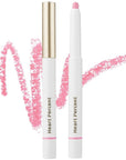 Heart Percent Dote On Mood Lip Pencil, Long-Lasting Creamy Lip Crayon Smooth Color Liner Retractable Lipstick Pencil 0.8g, #04. Strawberry Milk
