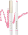 Heart Percent Dote On Mood Lip Pencil, Long-Lasting Creamy Lip Crayon Smooth Color Liner Retractable Lipstick Pencil 0.8g, #04. Strawberry Milk
