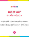Method Gel Hand Soap, Waterfall, Biodegradable Formula, 12 Fl Oz (Pack of 6)