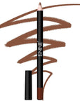ISMINE One Coffee Light Brown Lip Liner, Professional Matte Lip Pencil Waterproof Long Lasting Smooth Natural Lip Liner (#19)
