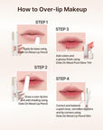 Heart Percent Dote On Mood Lip Pencil Slim, Defines and Fills Creamy Lip Liner Retractable Lipstick Pencil with Built-In Sharpener, #08. Cloudy Mauve