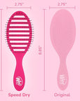 Wet Brush Speed Dry Hair Brush - Pink - Vented Design and Ultra Soft HeatFlex Bristles Are Blow Dry Safe With Ergonomic Handle Manages Tangle and Uncontrollable Hair - Pain-Free