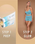 St Moriz Pre-Tan Skin Primer for Self Tanner- Exfoliating Fake Tan Primer - Preps & Primes Skin for Long-Lasting Tan - Deep Cleansing Foaming Exfoliator for Self Tan (6.76 fl oz)