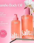 Saltair Body Oil. Jumbo Size Pink Beach After Shower and Bath Oil Moisturizer for Women and Men. Botanical, Non-Greasy, and Well-Absorbing Lotion for Hydrating Dry Skin. 10oz Bottle