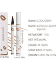 COOL STORY Matte Lip Liner Pencil - Waterproof, Non-Fading, Long-Lasting Plump Effect for Fuller Lips Makeup, Soft & Smooth Texture Easy Glide Lipstick 05#