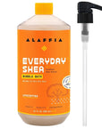 Alaffia Bubble Bath for Women, Unscented, Pump Included – Everyday Shea Butter Formula with Wild Yam, 32 Fl Oz