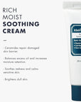 DearKlairs Rich Moist Soothing Cream 20ml, Repair Skin Barrier, Sensitive Skin, Hypoallergenic, Centella Asiatica, Ceremide, Moisturizer, Hydration, Protective layer Beta Glucan, Non-sticky, K-beauty