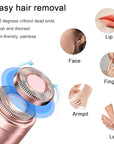 Facial Hair Remover Replacement Heads: Compatible with Finishing Touch Flawless Facial Hair Removal Tool for Women As Seen On TV 18K Gold-Plated Rose Gold (Generation 1 2pack)