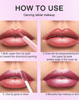 evpct Mauve Pink Metallic Glitter Lip Liner and Lipstick Combo Lip Gloss Stain Set Makeup for Women Long Lasting Waterproof 24, Dusty Rose Metallic Shimmer Frosted Iridescent Glossy Liquid Lipstick 16