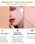 Kaely 2Pcs Pot Concealer Full Coverage Set,under Eye Correcting Concealer,02+03