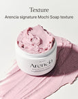 Arencia Rosehip Brightening Rice Mochi Face Cleanser & Daily Scrub - Moisturizing, Exfoliating & Deep-Cleansing - All Skin Types with Rice Powder & Rice Water (1.76oz)