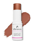 Vibriance Complexion Sticks - Foundation for Mature Skin - Sheer, Buildable Coverage Face Makeup Foundation for Older Women - 3-in-1 Base, Contour, Concealer - Dark