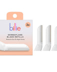 Billie - Dermaplane Refill Blades - Stainless Steel Blades with Safety Micro-guards - Nickel-free - Gently Exfoliates Skin - 3 count