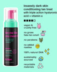 b.tan Dark Self Tanner Mousse | Tan Me Like You Mean It - Dark, 1 Hour Express Sunless Tanner Foam, Bronzing Glow, No Fake Tan Smell, Face & Body, Vegan, Cruelty & Paraben Free, 6.7 Fl Oz