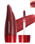 Juicy Lip Plumping Gloss, Tinted Lip Gloss Lip Plumper, Hydrating Moisturizing Lip Tint Stain, Highly Pigmented Shine Glossy Lip Oil, Long-Lasting Lip Gloss For Women Girls Dry Lip Care-04#