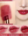 Kaely 2Pcs Hydrating Honey Lipstick Tinted Lip Balm, Black Red Cherry Color Changing PH Lipstick Makeup, Korean Magic Lip Stain Long Lasting Waterproof, labiales magicos 24 horas originales