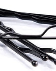 Amazon Basics Bobby Pins, Black Hair Pins for all Hair types, 48 Count