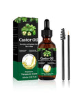 Jamaican Black Castor Oil - 100% Pure Organic Cold Pressed for Hair Growth, Eyelash/Eyebrow Serum, Scalp and Nail Care, Glass Bottle (2.02 Fl Oz) (small, castor)