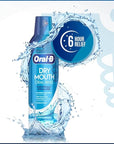 Oral-B Dry Mouth Oral Rinse Mouthwash, Moisturizing Mint, 16 Fl Oz