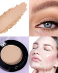 Monochrome Matte Eyeshadow Makeup Palette, Highly Pigmented Dark Brown Eyeshadow Palette, Matte Pressed Powder Eye shadow Makeup, Single Vegan Eye Shadow, Daily Evening Women Girls Eyeshadow Gift 2#