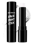 BADCOLOR White Face Body Paint Eye Black Stick for Adults Children Softball Football Baseball Sports , Non-Toxic Hypoallergenic for Halloween SFX Makeup Cosplay Skeleton Clown Costume Parties