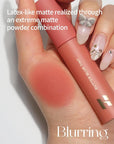 HOLIKA HOLIKA Butter Blur Lip Tint (01 SALTED) - Korean Matte Lip Tint, Lightweight High-Pigmented Lips, Velvety Silky Smooth K-Beauty Lip Makeup, Long Wearing Formula