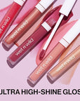wet n wild MegaSlicks Lip Gloss, Ultra-Glossy, Vitamin-E Enriched, Ultra-Gloss High Shine Moisturizing, Cruelty-Free & Vegan - Sun Glaze