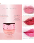 2PCs Strawberry Lip Sleeping Mask,Bee Lip