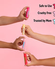 Lip Smacker Original & Best Holiday Flavored Lip Balm Party Pack, Oatmeal Cookie, Vanilla, Mango, Watermelon, Tropical Punch, Cotton Candy, Kiwi, Strawberry, Clear