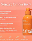 Saltair Body Wash, Exotic Pulp 2-Pack. Moisturizing Body Cleanser with Monoi Oil and Cupuacu Butter. Luxury Shower Gel for Women. Vegan, Cruelty-Free, Paraben-Free. 2x 17oz Pump Bottles.
