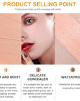 Kaely Pot Concealer Full Coverage Set,under Eye Brightener ojeras 03