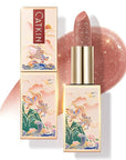 CATKIN Tinted Lip Balm Glitter Lip Stain Ultra Hydrating Lip Moistrurizer Lip Care with Vitamin E Nourishing For Cracked & Dry Lips 0.12 oz C12 Sirius - Golden Brown