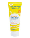 Seaweed Bath Co. Sheer Protect Daily SPF 30 Broad Spectrum Hybrid Sunscreen Cream, 3.4 Ounce, Sustainably Harvested Seaweed, Aloe, Green Tea