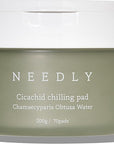 NEEDLY | Cicachid Chilling Toner Pad | Cooling & Soothing pad | Vegan Certified Cotton pad |