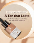 Self Tanning Drops for Face - USA Made with Organic & Natural Ingredients, Ultra Dark Face Tanning Drops to Add to Moisturizer, Self Tanner for Sunless Fake Tan & Natural Glow, Cruelty & Toxin Free