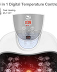 Foot spa bath massager with