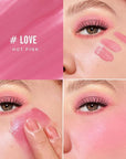 KIMUSE Soft Cream Blush Makeup, Liquid Blush for Dewy Finish