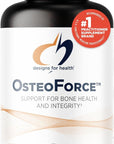 Designs for Health OsteoForce - Premium Bone Support Supplement - Highly Absorbable Nutrients - Calcium Malate, Magnesium, Zinc Bisglycinate Chelate, Vitamins D + K - Non-GMO, Soy Free (240 Capsules)