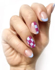 essie Nail Polish Set, Checkmate, Bikini So Teeny, Baby Blue Nail Polish + Swoon In The Lagoon, Magenta 0.46 fl oz each