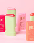Pixi On-the-Glow Blush - Ruby, Hydrating Tinted Moisture Blush Stick with Ginseng, Aloe Vera & Fruit Extracts, For Cheeks & Lips, 19g / 0.6oz, Paraben-Free