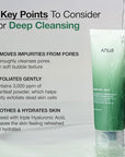 Anua Double Cleanser Duo for Facial Cleansing : Heartleaf Pore Control Cleansing Oil & Heartleaf Quercetinol Pore Deep Cleansing Foam for Double Cleansing, Korean Skincare
