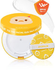 ATOPALM | Tok Tok Facial Sun Pact | Sun Cushion SPF43 PA+++ | Sunscreen Korean | For Dry and Sensitive Skin | Outdoor Sunscreen Compact | Moisturizing Spf Cushion Mineral Cream | Korean Skincare | 15g